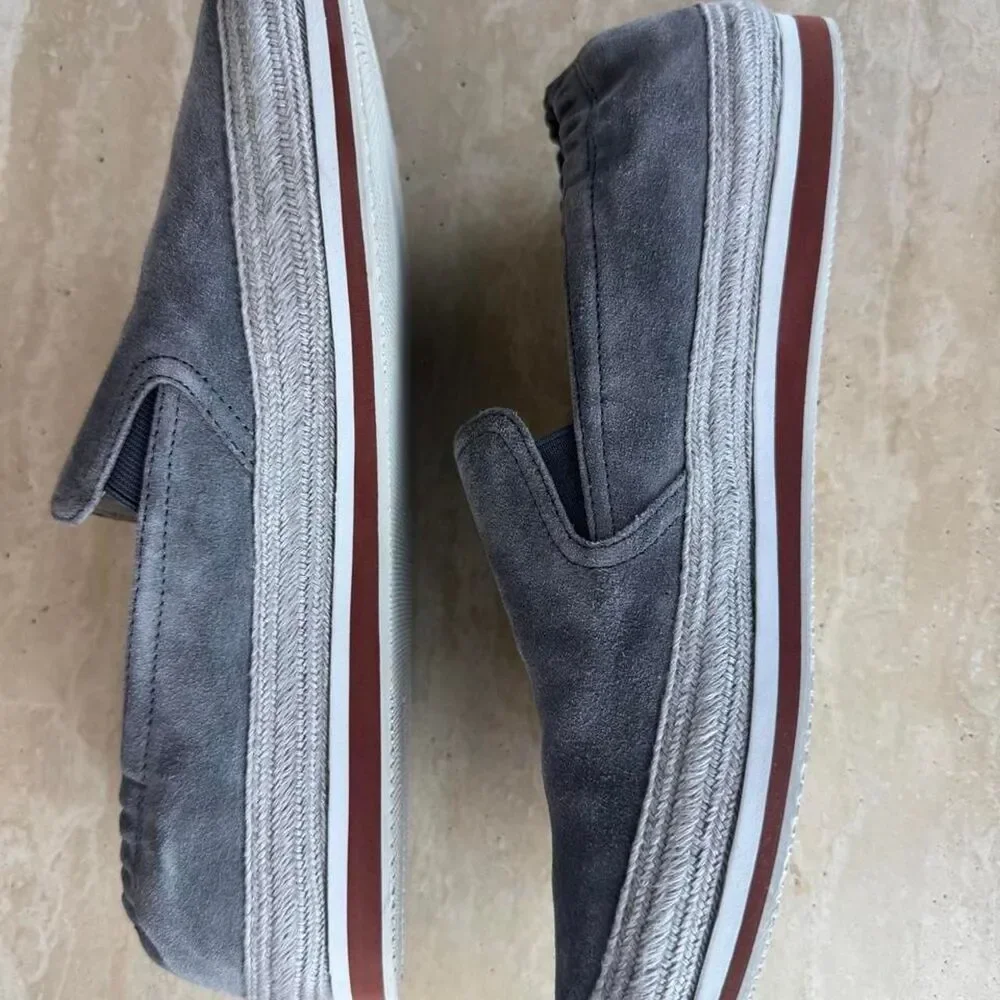 Prada Men's Grey Boat-shoes